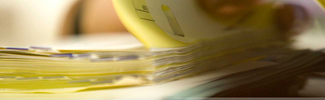 photo of stack of papers